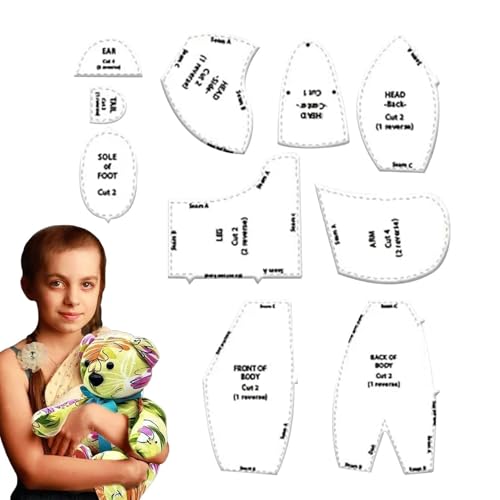 Bear Nähmuster | Bear Sewing Pattern Reger - Acryl Crafts liefert 10-teilige Schablonen für Anfänger, Fortgeschrittene, tolles Geschenk für Freunde Bear Nähmuster | Bear Sewing Pattern Reger - Acryl Crafts liefert 10-teilige Schablonen für Anfänger, Fortgeschrittene, tolles Geschenk für Freunde von Genérico