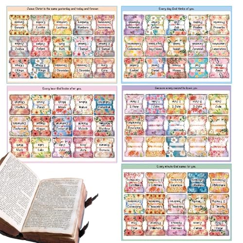 Biblische Indexkarten, biblische Karteikarten, laminierte Bibeletiketten im Boho-Stil, einfache Navigation, wasserdichte Tagebuchetiketten, 5 Blatt biblische Alphabetaufkleber für Männer und M Biblische Indexkarten, biblische Karteikarten, laminierte Bibeletiketten im Boho-Stil, einfache Navigation, wasserdichte Tagebuchetiketten, 5 Blatt biblische Alphabetaufkleber für Männer und M von Genérico