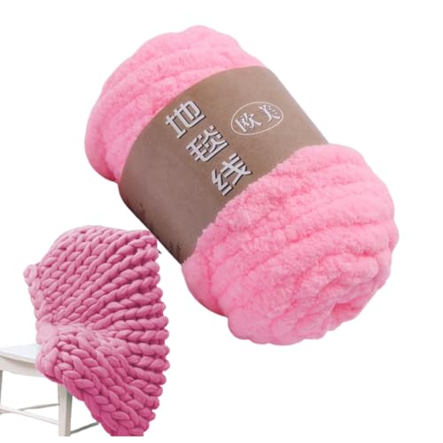 Blanket Yarn Wollgarn, Häkelgarn, weiches Garn zum Häkeln, Bulky Garn für dicke Decken, Fuzzy Polyester Garn für Hüte, Schuhe, Handschuhe, Häkelbedarf, Wollbälle zum Basteln von Genérico
