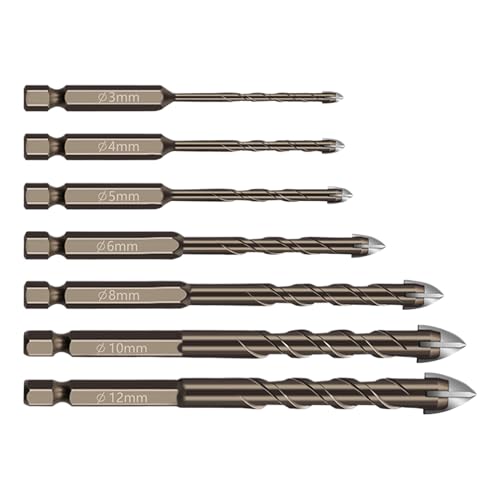 Bohrer-Set – 7 kleine Bohrer-Bits, langlebiges Werkzeug für industrielle Holzarbeiten, Wartung und Projekte aus Metall Bohrer-Set – 7 kleine Bohrer-Bits, langlebiges Werkzeug für industrielle Holzarbeiten, Wartung und Projekte aus Metall von Genérico