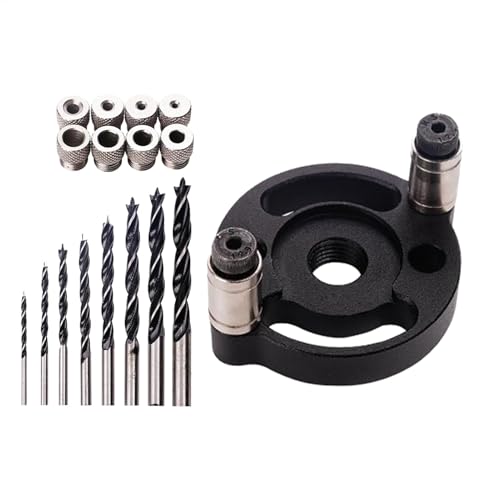 Bohrführung für gerade Löcher, tragbare Bohrführung – Woodworking Jigs Loch-Set aus Aluminiumlegierung | Bohrführung mit einem Handwerkzeug-Set Bohrführung für gerade Löcher, tragbare Bohrführung – Woodworking Jigs Loch-Set aus Aluminiumlegierung | Bohrführung mit einem Handwerkzeug-Set von Genérico
