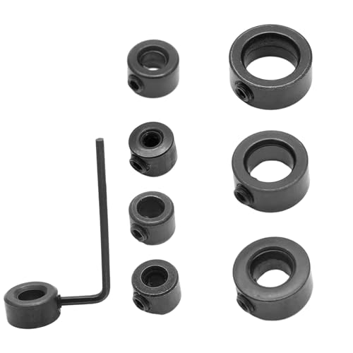 Bohrgrenzringe – Tiefenhöhe aus Kohlenstoffstahl | Forstabbrecher-Halsketten-Set, robustes Design mit geteilten Ringen, präzise Tiefenbegrenzer für Bohrgrenzringe – Tiefenhöhe aus Kohlenstoffstahl | Forstabbrecher-Halsketten-Set, robustes Design mit geteilten Ringen, präzise Tiefenbegrenzer für von Genérico