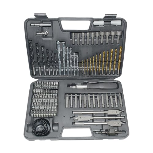 Bohrmaschinen-Set – Kombi-Set mit Transportetui | Maurerwerk-Bit-Set für die Reparatur der Holzbearbeitung | Schraubenleitungsbohrer für Metallarbeiten Bohrmaschinen-Set – Kombi-Set mit Transportetui | Maurerwerk-Bit-Set für die Reparatur der Holzbearbeitung | Schraubenleitungsbohrer für Metallarbeiten von Genérico
