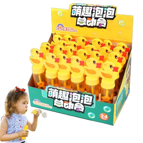 Bubble Party Gefälligkeiten, kleine Blasen für Partygeschenke, 24 Stück außerhalb der Blasenstäbe für Kinder, Party Favors für Mädchen, Outdoor-Aktivitäten von Genérico