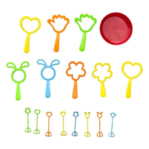 Bubble Wand Gartenspielzeug für Kinder, 9 x 9 x 2 cm, Bubble Machine für Kinder, 17-teiliges interaktives Strandspielzeug, mit Blumenblasen für den Geburtstag, Osterboy, C Bubble Wand Gartenspielzeug für Kinder, 9 x 9 x 2 cm, Bubble Machine für Kinder, 17-teiliges interaktives Strandspielzeug, mit Blumenblasen für den Geburtstag, Osterboy, C von Genérico