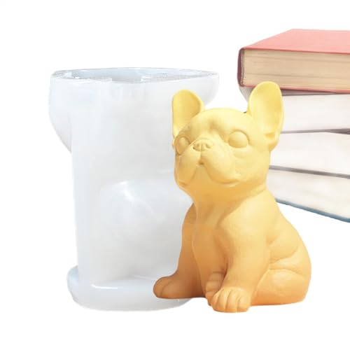 Bulldog 3D Kerzen und Seife, Gießform für Hunde, aus Silikon, Epoxidharz und Gips, Kunst- und Bastelbedarf zur Dekoration von Hochzeiten, Häusern und Tischen von Genérico