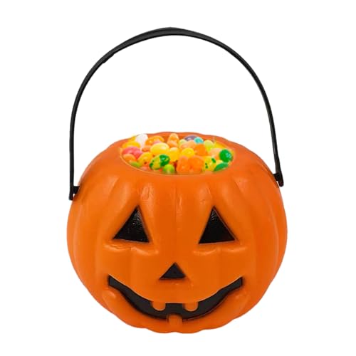 Candy Bucket Pumpkin Trick or Treat Bags | Pumpkin Candy Bags für Kinder | Pumpkin Buckets Lightweight Pumpkin Ghost Candy Jar for Halloween Parties von Genérico