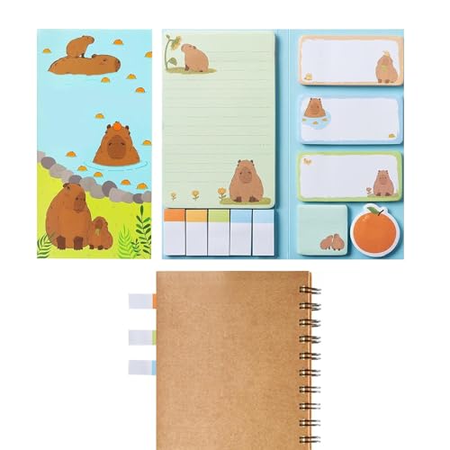 Cartoon-Eltern-Notizzettel: Haftnotizen mit Cartoon-Muster, Capybara Sticky Notes Set | tägliche Erinnerungsnotizen, wiederverwendbare Schreibwaren für Lehrbücher und Schulschreibtisch Cartoon-Eltern-Notizzettel: Haftnotizen mit Cartoon-Muster, Capybara Sticky Notes Set | tägliche Erinnerungsnotizen, wiederverwendbare Schreibwaren für Lehrbücher und Schulschreibtisch von Genérico