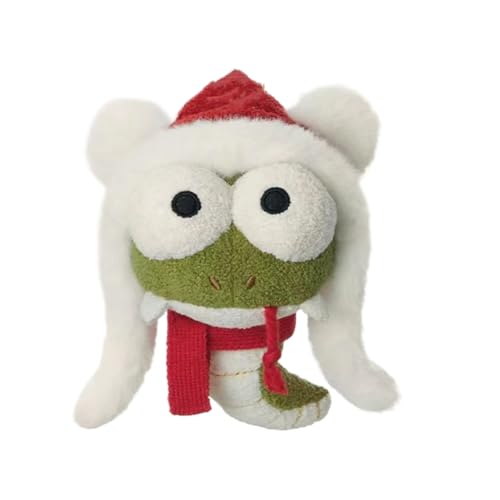 Chinesische Schlangenpuppe – Plüschstoff, Anhängerfigur, Autozubehör, Mini-Plush Snake mit Symbolik und Schlüsselring-Design, für das chinesische Neujahr 2025 als R von Genérico