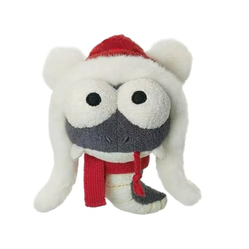 Chinesische Schlangenpuppe – Plüschstoff, Anhängerfigur, Autozubehör, Mini-Plush Snake mit Symbolik und Schlüsselring-Design, für das chinesische Neujahr 2025 als R von Genérico