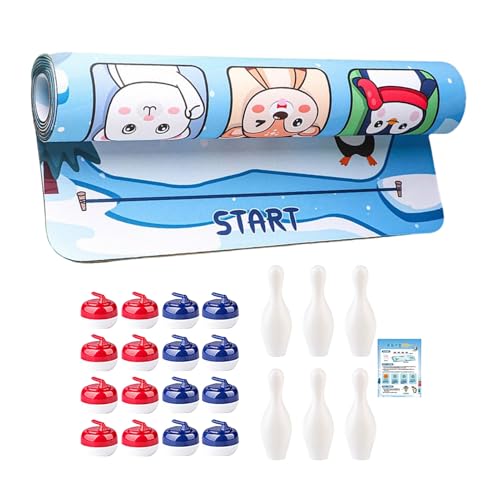 Curling-Set - Kombi-Kegelspiel, lustiges Spielzeug, tragbar, für Kinder, Erwachsene, Partys, Geschenk, Fans Curling-Set - Kombi-Kegelspiel, lustiges Spielzeug, tragbar, für Kinder, Erwachsene, Partys, Geschenk, Fans von Genérico