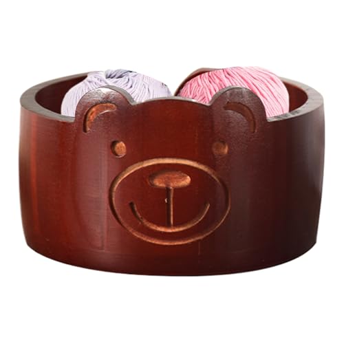 Cute Crochet Garnschüssel, handgefertigt, aus Bambus, Garnschale, kreativer süßer Strick-Organizer, Holz-Halter für Häkelarbeiten, Tierform Cute Crochet Garnschüssel, handgefertigt, aus Bambus, Garnschale, kreativer süßer Strick-Organizer, Holz-Halter für Häkelarbeiten, Tierform von Genérico
