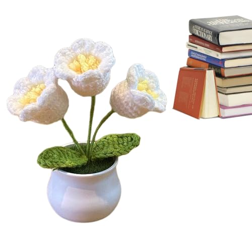 De Crochet - Tragbare Strickblumen | Häkel- , dekorative Häkelblumen, lebensecht, handgefertigt, für Freunde, Möbel, Tischplatte von Genérico