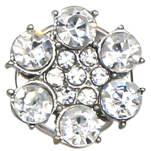 Dekorative Knöpfe aus Strasssteinen – 1,5 cm Stärke von Diamantknöpfen | elegante Abdeckung | dekorativ | abnehmbare Blumenknöpfe | Cl Dekorative Knöpfe aus Strasssteinen – 1,5 cm Stärke von Diamantknöpfen | elegante Abdeckung | dekorativ | abnehmbare Blumenknöpfe | Cl von Genérico