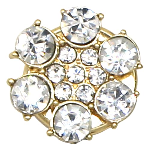 Dekorative Knöpfe aus Strasssteinen – 1,5 cm Stärke von Diamantknöpfen | elegante Abdeckung | dekorativ | abnehmbare Blumenknöpfe | Cl Dekorative Knöpfe aus Strasssteinen – 1,5 cm Stärke von Diamantknöpfen | elegante Abdeckung | dekorativ | abnehmbare Blumenknöpfe | Cl von Genérico