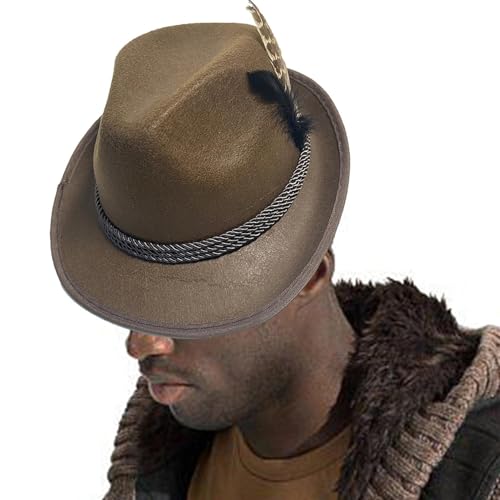 Deutscher Hut für Oktoberfest, Bierparty, Maskenmütze aus Vliesstoff, Accessoire für Oktoberfest, Party-Kopfschmuck für Erwachsene, Theater, Role Play, Festivals, Hallo von Genérico