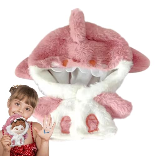 Doll Shark Hoodie - Kinderbekleidung Doll Shark 7,87 Zoll | Anime-Plüschpuppen-Kleidung zum Verkleiden | Spielzeugzubehör Hai-Kapuzenanzug für Puppen von Genérico