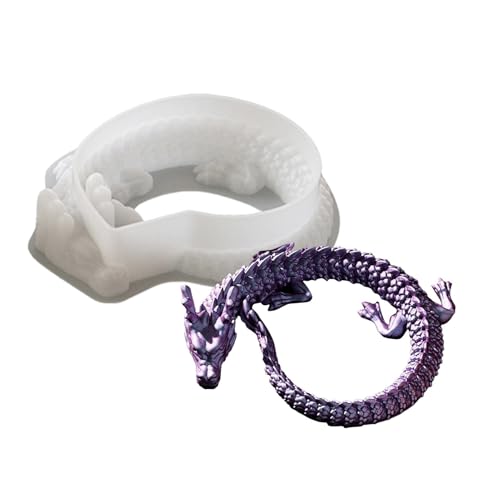 Drachenharzform – Gießform aus Drachenseife | Multifunktionale Epoxidharzformen aus Kunstharz, Silikonharz, Handwerk, für Harz-Schmuck, Verzierungen und andere Projekte von Genérico