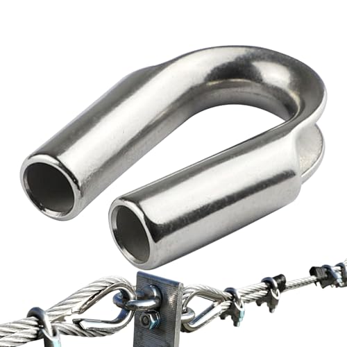 Drahtseilergänzungszubehör | Robuster Kabelschutz | Schlitzeinsatz aus Edelstahl mit rostbeständiger Oberfläche für dauerhaften Gebrauch | Ideal für den Transport Drahtseilergänzungszubehör | Robuster Kabelschutz | Schlitzeinsatz aus Edelstahl mit rostbeständiger Oberfläche für dauerhaften Gebrauch | Ideal für den Transport von Genérico
