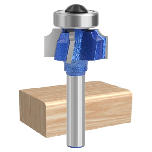Eckenfräser für Holzbearbeitung: Hartmetallfräser mit 4 Zähnen für eine perfekte Kantenbearbeitung, zum Abrunden von Tischkanten, Schubladen und Schränken, Werkzeug von Genérico