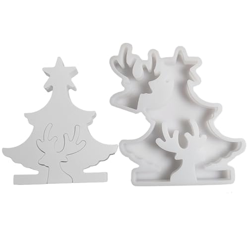 Elchform für Weihnachtsbaum, Weihnachtsform aus Silikon, Silikonform für Kerzenhalter für Weihnachtsbaum, Handwerk, Gießform in Form eines Weihnachtsbaums, zur Herstellung von Dekorationen Elchform für Weihnachtsbaum, Weihnachtsform aus Silikon, Silikonform für Kerzenhalter für Weihnachtsbaum, Handwerk, Gießform in Form eines Weihnachtsbaums, zur Herstellung von Dekorationen von Genérico