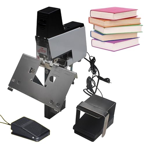 Elektrischer Tacker, automatischer elektrischer Satteltacker, hochfester Buchhefter mit Pedal und Heftklammern, Kapazität 2-40 Blatt, Stecktiefe 100 mm Elektrischer Tacker, automatischer elektrischer Satteltacker, hochfester Buchhefter mit Pedal und Heftklammern, Kapazität 2-40 Blatt, Stecktiefe 100 mm von Genérico