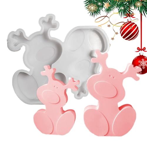 Elk Mould - Kerzenmoulds | Elch Deer Form | Epoxidharzmould, Gießformen für Festival-Tischdekorationen - Weihnachts-Elkform, Soap Moulds für Bastelarbeiten Heimdekoration, Plasterformen Elk Mould - Kerzenmoulds | Elch Deer Form | Epoxidharzmould, Gießformen für Festival-Tischdekorationen - Weihnachts-Elkform, Soap Moulds für Bastelarbeiten Heimdekoration, Plasterformen von Genérico