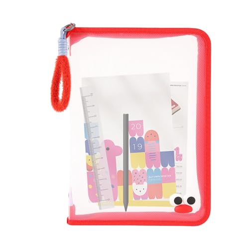 Expanding File Folder, Transparent Large Capacity File Organizer with Zipper and Carry Handle, Clear Document Folder Organizer Wrap For Home, School Expanding File Folder, Transparent Large Capacity File Organizer with Zipper and Carry Handle, Clear Document Folder Organizer Wrap For Home, School von Genérico