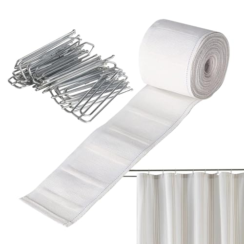 Faltenband, Faltenband für Vorhänge, Faltenvorhänge aus Stoff, exquisites elegantes Zubehör für Heimdekorationsprojekte von Genérico