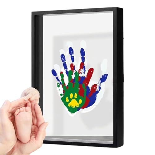 Familienset mit Handabdruck, Gedenkset mit Handabdruck - Handdruckrahmen für Kinder | Transparentes Do-it-yourself-Kit, Familien-Handabdruck zum Selbermachen Familienset mit Handabdruck, Gedenkset mit Handabdruck - Handdruckrahmen für Kinder | Transparentes Do-it-yourself-Kit, Familien-Handabdruck zum Selbermachen von Genérico