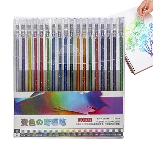 Farbiger Kugelschreiber, Gelschreiber-Set | Glitzer-Stifte und Gelstift | Art Glitter Pens Farben zum Kritzeln, Zeichnen, Schreiben, Schulprojekte Farbiger Kugelschreiber, Gelschreiber-Set | Glitzer-Stifte und Gelstift | Art Glitter Pens Farben zum Kritzeln, Zeichnen, Schreiben, Schulprojekte von Genérico