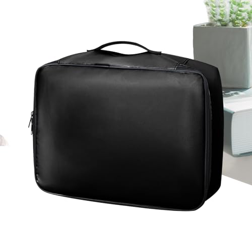 Fireproof Dokumentenbox - Dokumententasche - Tragbarer Files-Organizer - Lockable Filing Cabinet With Security Handle Impervious Fermoproof, Waterproof File Organizer Case With Griff and Lock von Genérico