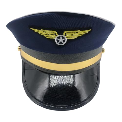 Flugzeughut, Pilotenmütze, Halloween-Kostümmütze für Flugzeug, Kostümhut, Themenparty, Pilotenhut, Zubehör für von Genérico