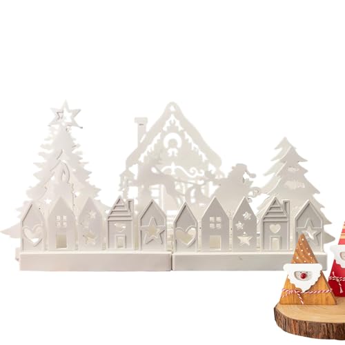 Form des Weihnachtshauses, Set mit 7 handgefertigten Silikonformen für Weihnachtsstatue, Kerzenformen für Weihnachten, Dekorationswerkzeug von Genérico
