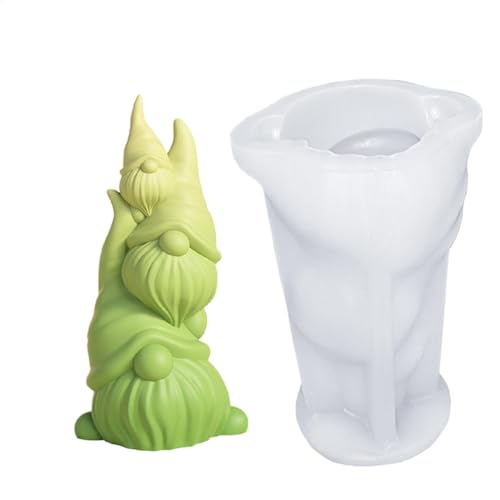 Form für Zwergkerzen, Silikonformen für Kerzen, Silikonformen für Ostern, zum Basteln, aus Harz, Gnom-Kerzengießform, Osterharz, Formen von Genérico