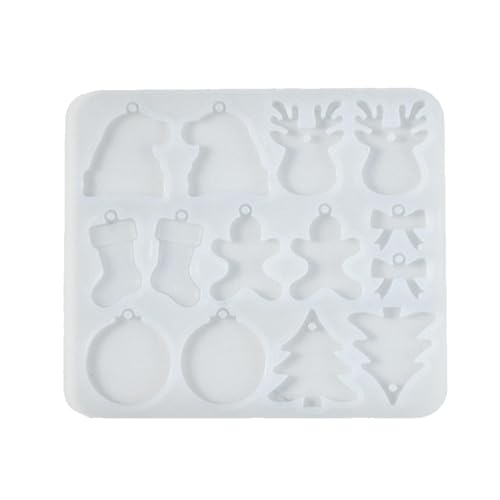Formen für Weihnachtsschmuck, Formen für Weihnachtsohrringe, Harz, Silikonform für Weihnachtsschmuck, kleine Halskette aus Silikon, Anhänger für Kleidung, Gießschablone für Schmuck Formen für Weihnachtsschmuck, Formen für Weihnachtsohrringe, Harz, Silikonform für Weihnachtsschmuck, kleine Halskette aus Silikon, Anhänger für Kleidung, Gießschablone für Schmuck von Genérico