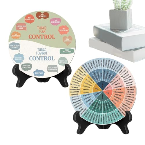 Gefühlsrollen-Schild, psychische Gesundheit, Schreibtischdekoration für Emotionen, Holztafel, Emotionstafel mit Ständer Gefühlsrollen-Schild, psychische Gesundheit, Schreibtischdekoration für Emotionen, Holztafel, Emotionstafel mit Ständer von Genérico