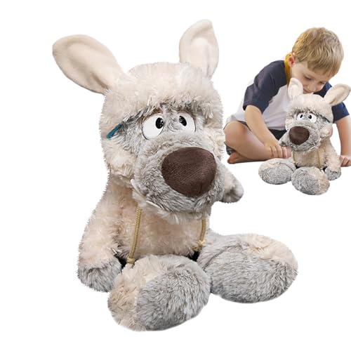 Gefüllter Wolf, 30 cm (11,8 Zoll), Plüschtier, gefülltes Spielzeug, Schaf-Kleidung mit zarter Kleidung, Sammlung von luxuriösen Puppen, weich, Sammlerstück für den Ho von Genérico