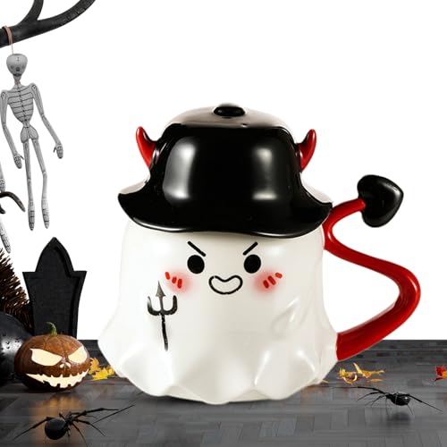 Geister-Keramik-Tasse | Halloween-Geisterbecher aus Keramik | Zubehör für Geburtstagsfeiern, Geschenke zu Hause oder im Büro Geister-Keramik-Tasse | Halloween-Geisterbecher aus Keramik | Zubehör für Geburtstagsfeiern, Geschenke zu Hause oder im Büro von Genérico