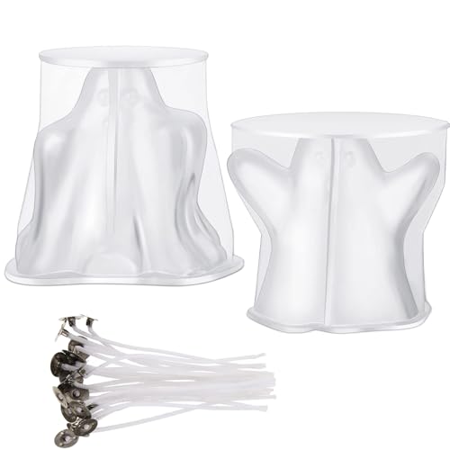 Geisterform aus Silikon, 2 Stück, 3D-Geisterformen, Epoxidharz-Kunst, für Tischdekoration, Tischdekoration für Partys, Heimdekoration von Genérico
