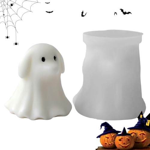 Geisterformen für die Herstellung von Kerzen, 3D-Formen für Halloween-Kerzen | Form für die Herstellung von Bastelarbeiten aus Epoxidharz für Ton, , Schokolade und Aromatherapie Geisterformen für die Herstellung von Kerzen, 3D-Formen für Halloween-Kerzen | Form für die Herstellung von Bastelarbeiten aus Epoxidharz für Ton, , Schokolade und Aromatherapie von Genérico