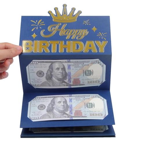 Geldkarten zum Geburtstag, Klappkarte für Bargeld, Umschläge für Geld, kreative Geburtstagsgeldbox für Kinder, Jugendliche, Erwachsene, Männer, Frauen, Geburtstag Geldkarten zum Geburtstag, Klappkarte für Bargeld, Umschläge für Geld, kreative Geburtstagsgeldbox für Kinder, Jugendliche, Erwachsene, Männer, Frauen, Geburtstag von Genérico