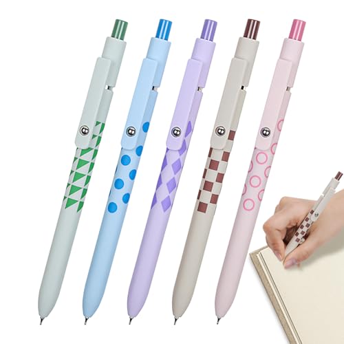 Gelschreiber-Set, 5 Stück, schwarze Kugelschreiber, feine Spitze, ergonomisches Design, 0,5 mm zum Schreiben, Signieren, Zeichnen, Gelschreiber-Set, 5 Stück, schwarze Kugelschreiber, feine Spitze, ergonomisches Design, 0,5 mm zum Schreiben, Signieren, Zeichnen, von Genérico