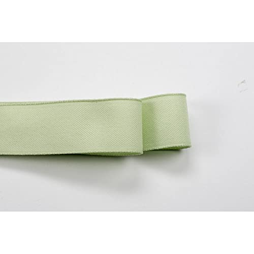 Generico Baumwollband Chiffon Farbe Salbei Grün 10 mm x 50 Meter von Generico