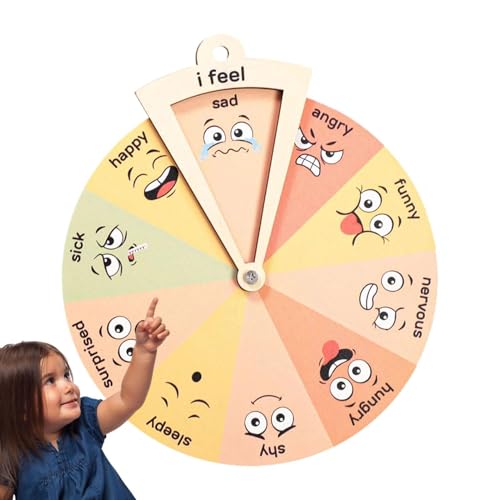 Genérico Emotionsrad: Pädagogisches Gefühlsrad für Kinder, sozial-emotionales Lernwerkzeug, Gefühlsposter im Klassenzimmer, emotionales Ausdrucksrad für Kinder, Tabl Genérico Emotionsrad: Pädagogisches Gefühlsrad für Kinder, sozial-emotionales Lernwerkzeug, Gefühlsposter im Klassenzimmer, emotionales Ausdrucksrad für Kinder, Tabl von Genérico
