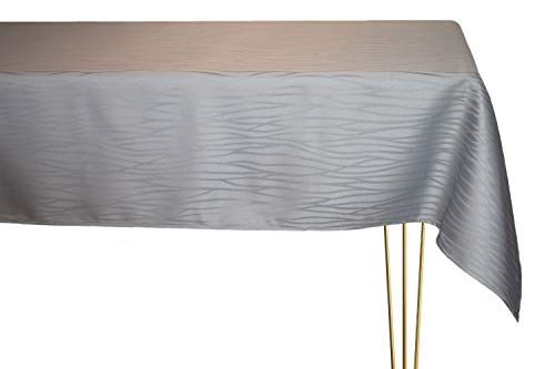 Generico Fleckabweisende Tischdecke in verschiedenen Größen, Formen und Farben, runde Tischdecke, grau, gestreift, handgefertigt, 100 % Polyester, Gartentischdecke 200 cm Durchmesser Generico Fleckabweisende Tischdecke in verschiedenen Größen, Formen und Farben, runde Tischdecke, grau, gestreift, handgefertigt, 100 % Polyester, Gartentischdecke 200 cm Durchmesser von Generico