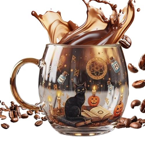 Genérico Halloween Cup - Ghost-Kaffeetasse | Fantasmal bemalt für heiße und kalte Getränke, Geschenk für Halloween-Party, Kinder und Erwachsene | Milchteetasse für die Reise in der Küche von Genérico