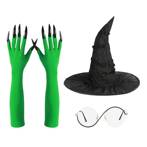 Genérico Hexenzubehör - Brillenset für Hexenkostüm, Kostüm für Halloween, Kostümpartys, Cosplay, Versammlungen, Reisen und Veranstaltungen im Freien von Genérico