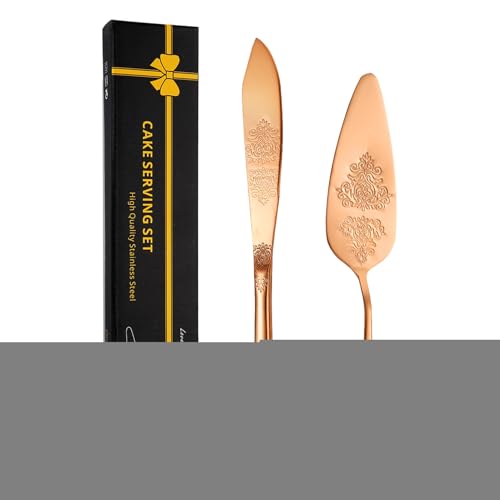 Genérico Hochzeitskuchenschneideset, Tortenschneide-Set für Hochzeit, dekorativer Tortenschneider und Tortenschaber - Schneider mit Spatel für ergonomischen Griff Genérico Hochzeitskuchenschneideset, Tortenschneide-Set für Hochzeit, dekorativer Tortenschneider und Tortenschaber - Schneider mit Spatel für ergonomischen Griff von Genérico