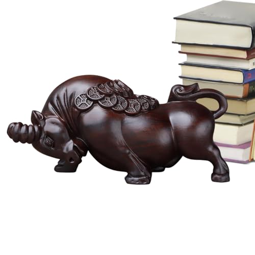 Genérico Kleine Holzfigur | Tierstatue aus Holz geschnitzt, Tischdekoration, Skulptur, Heimdekoration für Schreibtischregal Genérico Kleine Holzfigur | Tierstatue aus Holz geschnitzt, Tischdekoration, Skulptur, Heimdekoration für Schreibtischregal von Genérico